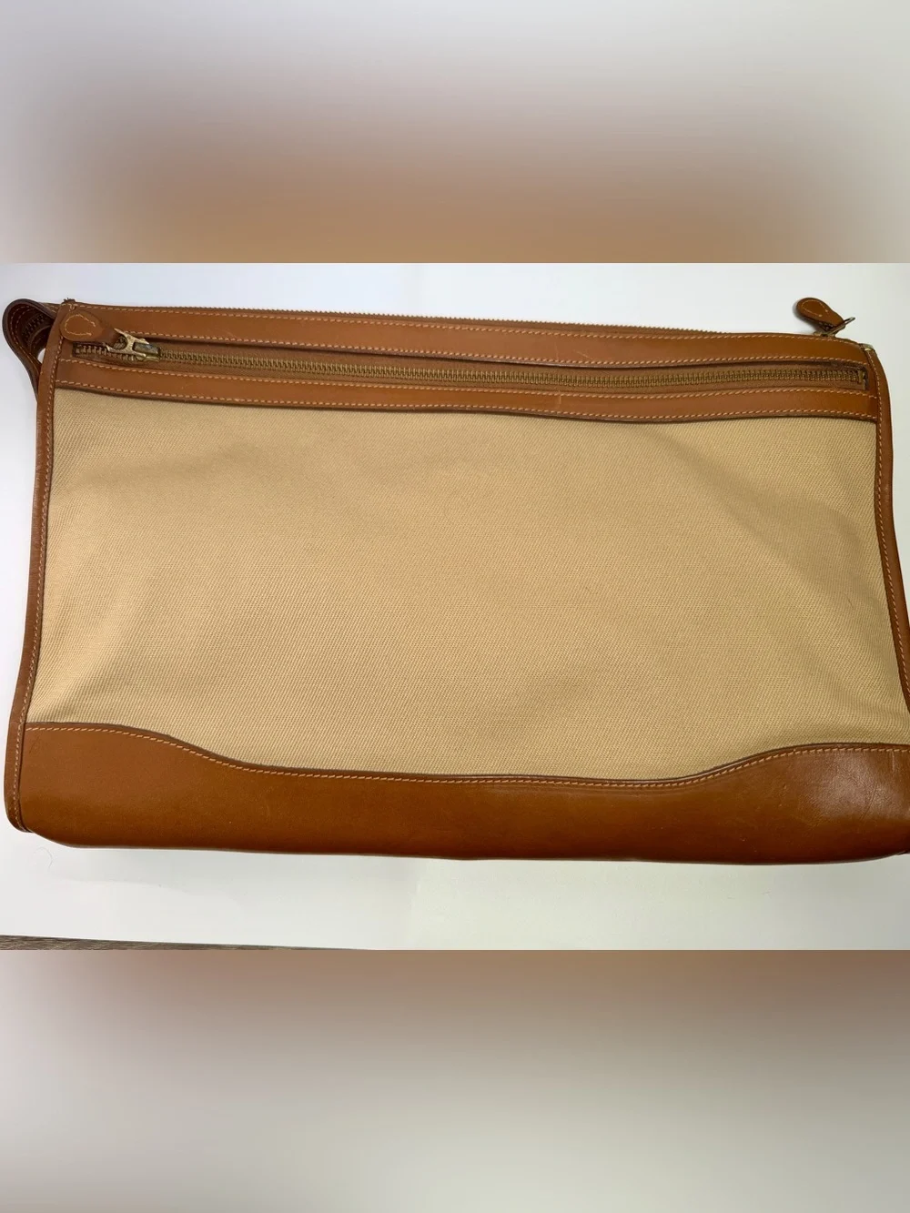 Ghurka Marley Hodgson Pit Briefcase No 7 The Docket 1991 Twill/Leather Excellent
